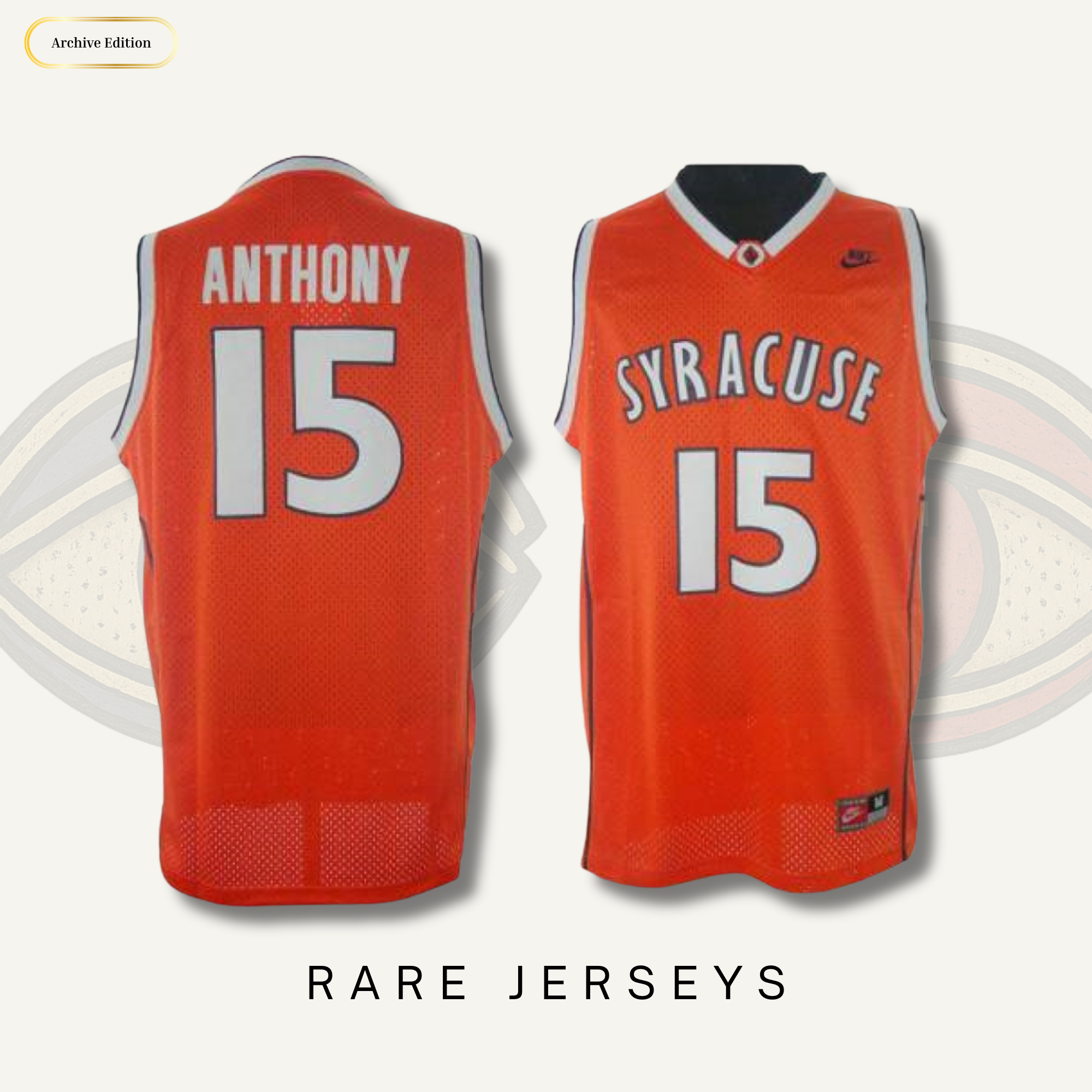 Carmelo Anthony Syracuse Orange Replica Jersey – Rare Jerseys NCAA Classic